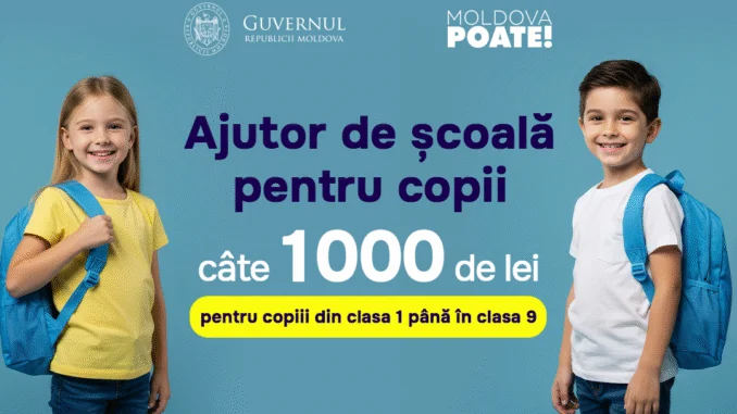 SUPORT FINANCIAR PENTRU PREGĂTIREA ANULUI ȘCOLAR 2025/2026